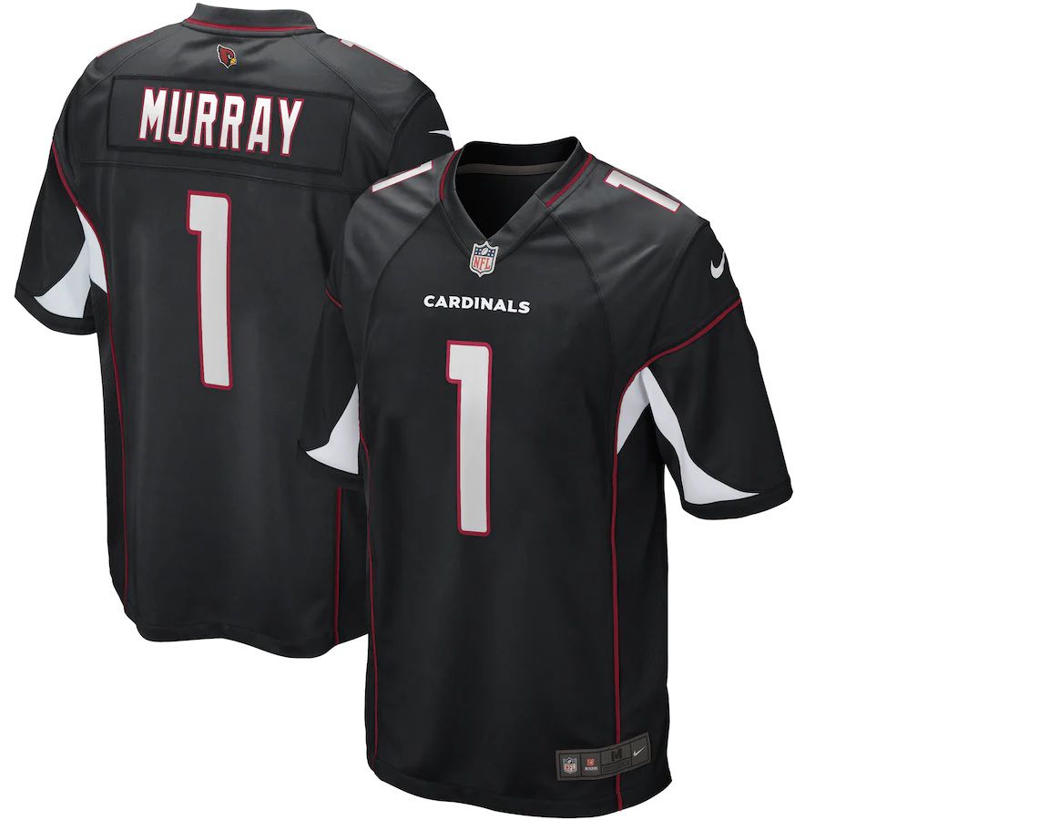 Men Arizona Cardinals #1 Kyler Murray Nike Black Alternate Game NFL Jerseys
